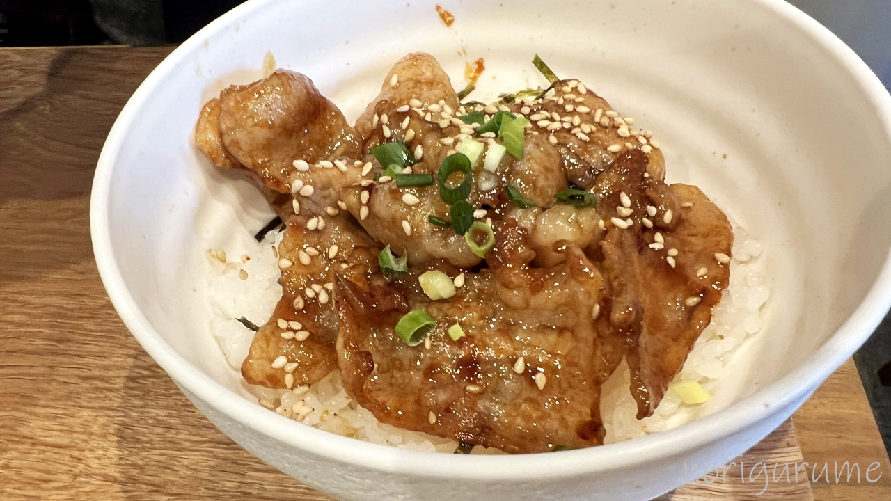 武蔵野うどん 松(与野本町)のランチメニューAセットのかけうどん・豚丼セットも天ぷら付きで美味しい！【レビュー･口コミ･感想･さいたま与野本町】